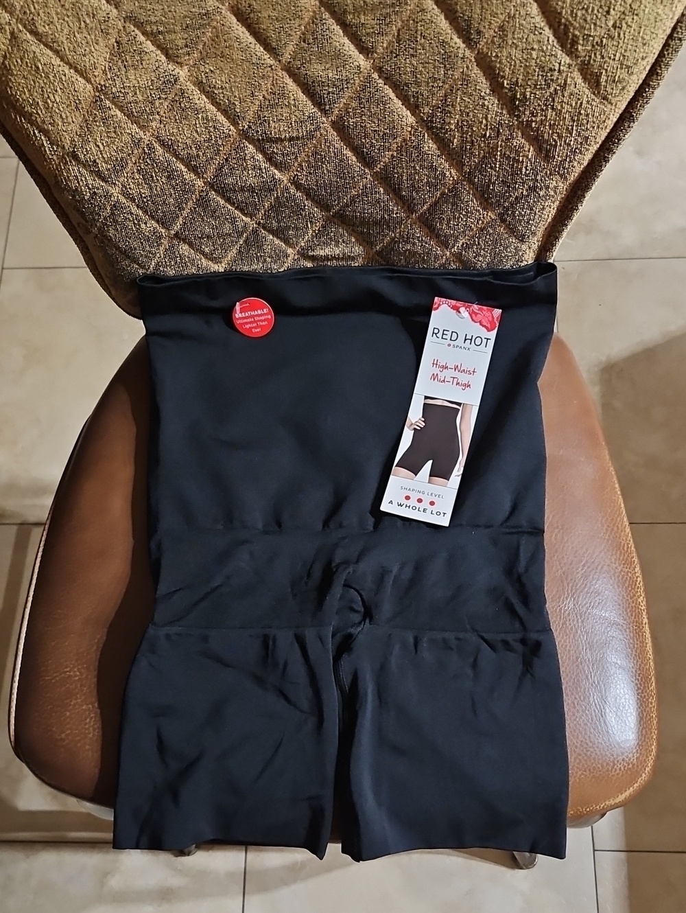 Red Hot By Spanx High Waist Mid-Thigh Ultra Firm Control Shaper Shapewear Black